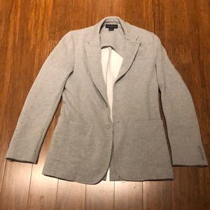 Yoko Devereaux Grey Cotton Polyester Blazer MED